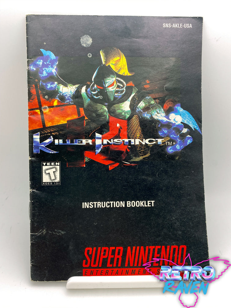 Killer Instinct for hotsell Super Nintendo