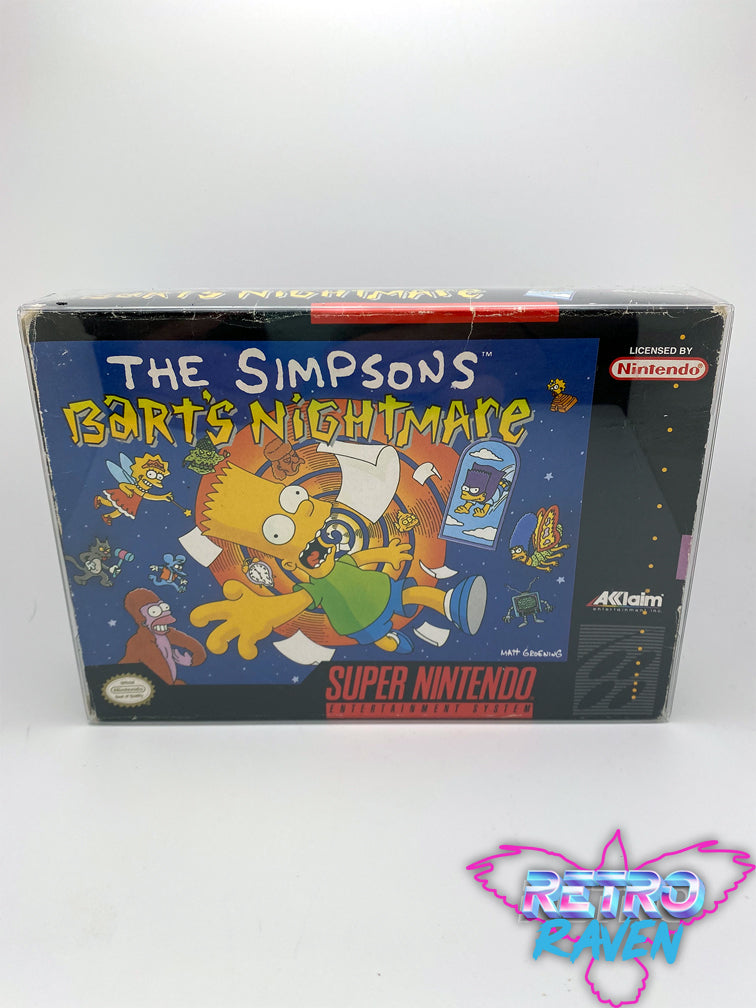 Video Game The Simpsons Bart's Nightmare Snes The Simpsons