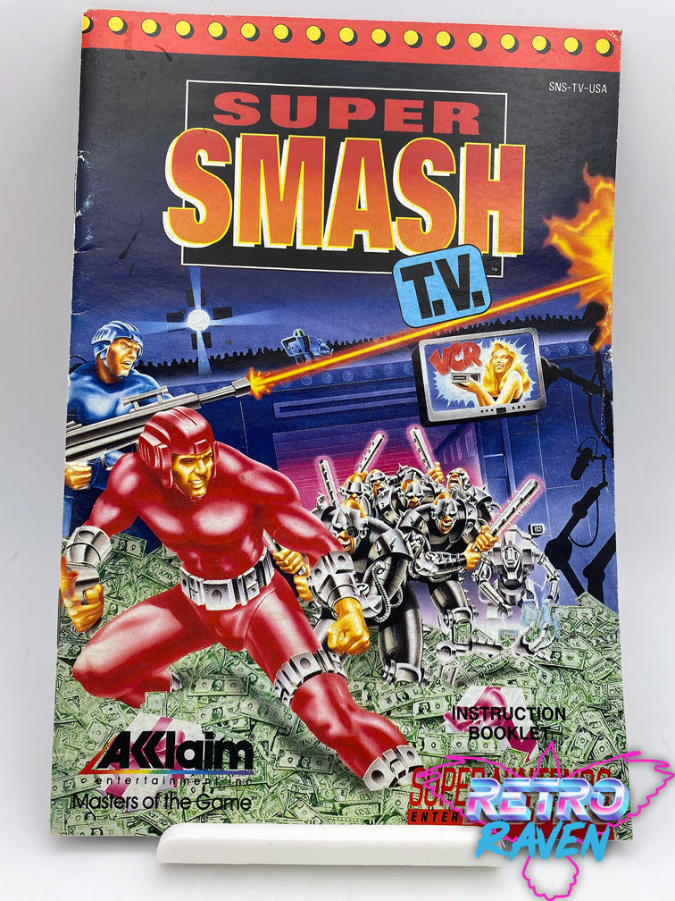 Super Smash TV - Super Nintendo Manual – Retro Raven Games