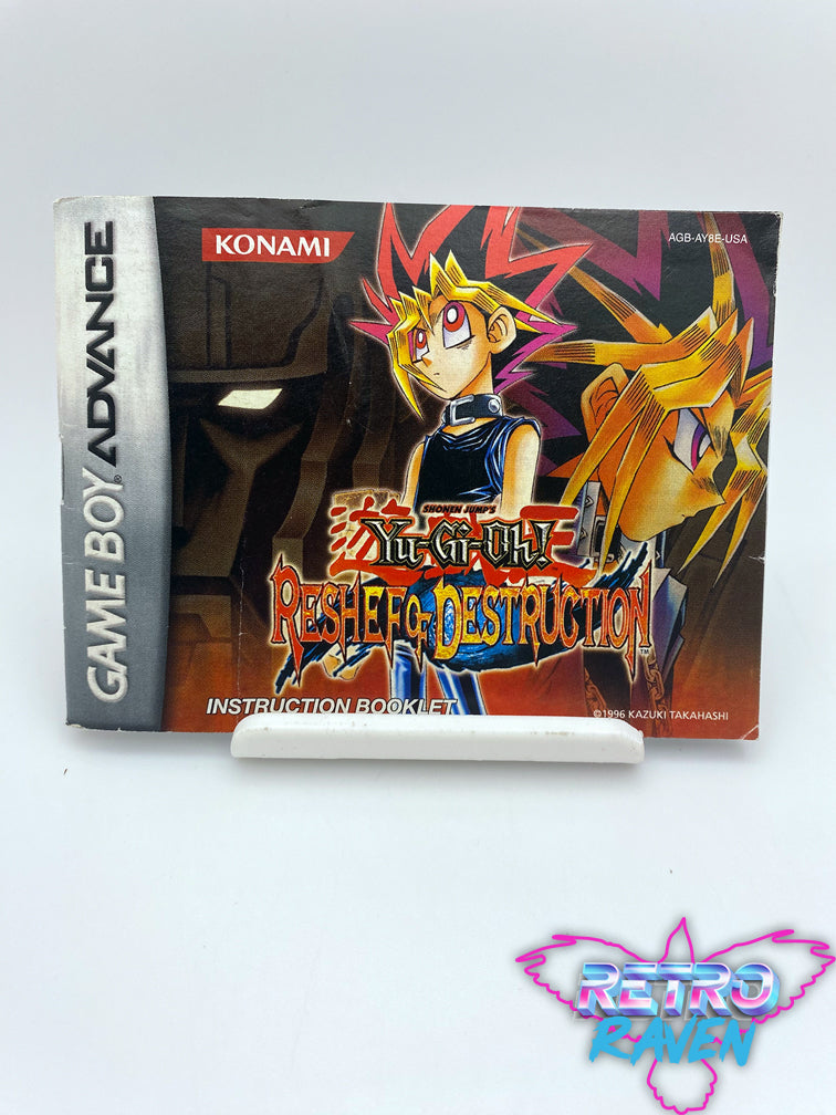 Yugioh! Reshef of Destruction GBA Manual Retro Raven Games