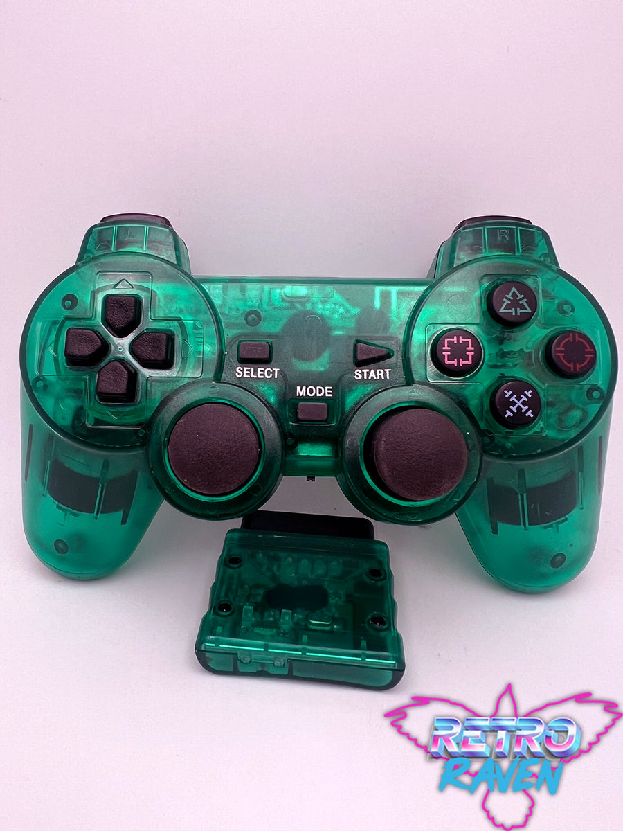 green_wireless_ps2_controller_