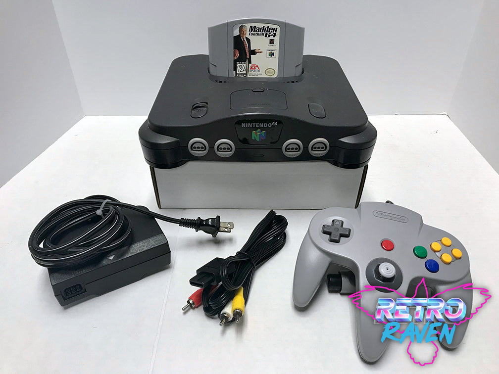 erfaring Glow Fængsling Original Black Nintendo 64 Console – Retro Raven Games