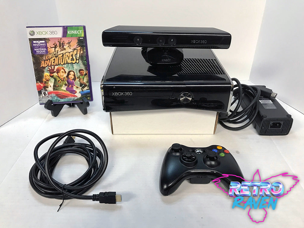 Xbox 360 S Console w/ Kinect – Retro Raven Games, xbox 360 super slim 