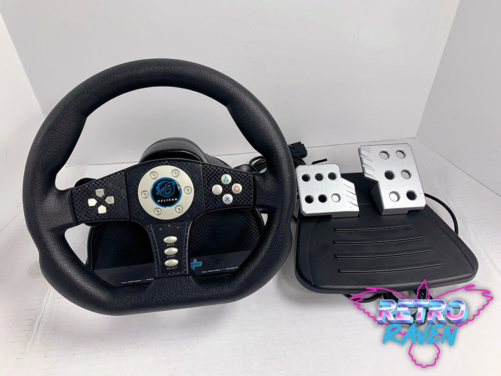 Pelican Cobra TT Steering Wheel for Playstation – Retro Raven Games