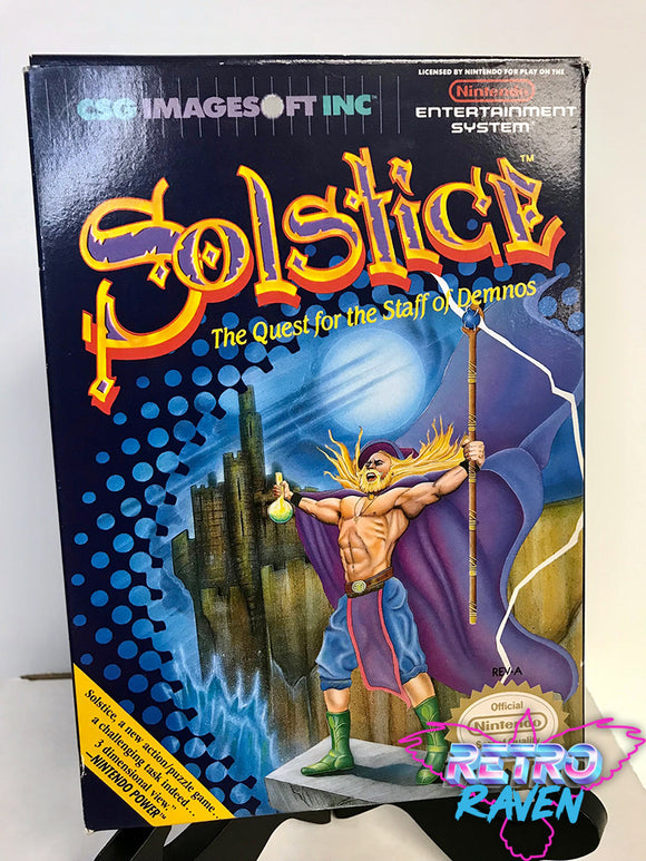 Solstice: The Quest for the Staff of Demnos - Nintendo NES - Complete
