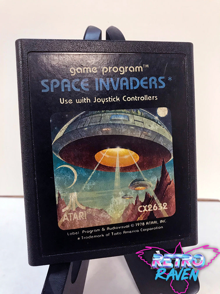 Replacement Atari 2600 Space Invaders Cartridge Label - Peel & Stick, Machine Cut