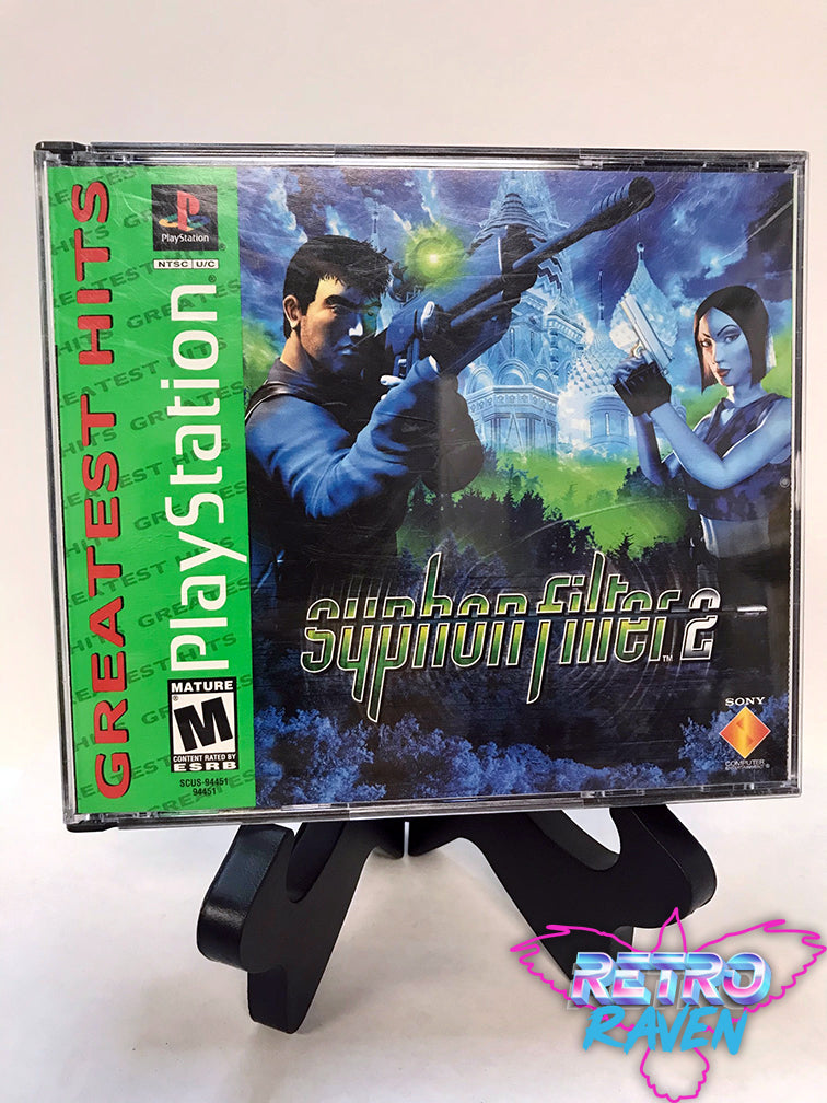 Syphon Filter 2 Greatest Hits PS1 PlayStation Complete w/ Case & Manual  TESTED