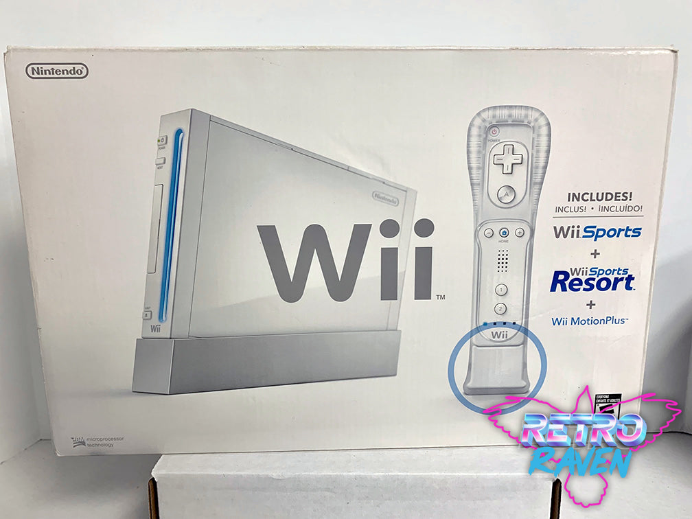 BRAND NEW Nintendo Wii Console Black Wii Sports + Resort Bundle NEVER  UNBOXED 45496880873