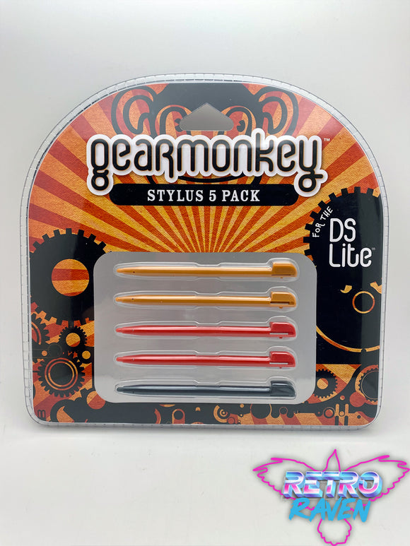 Gear Monkey Stylus 5 Pack - DS Lite