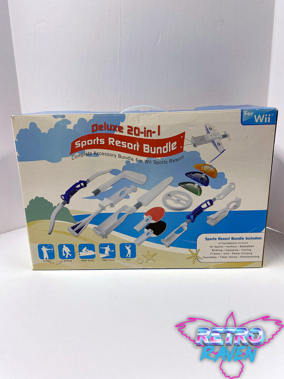 Deluxe 20 in 1 Sports Resort Accessory Bundle for Nintendo Wii