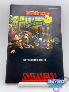 Donkey Kong Country 2: Diddy Kong's Quest - Super Nintendo Manual