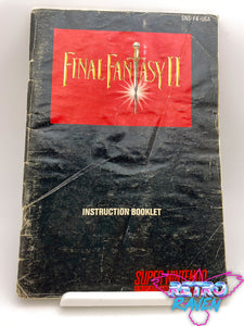 Final Fantasy II - Super Nintendo Manual