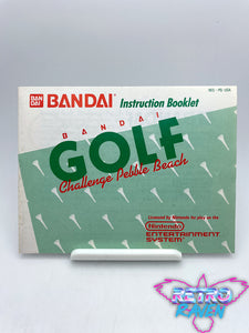 Bandai Golf Challenge Pebble Beach - NES Manual