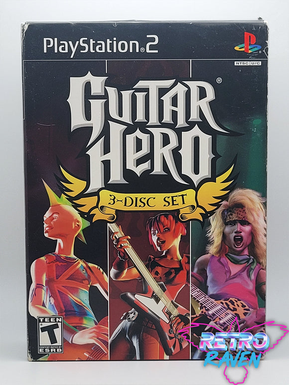 Guitar Hero 3Disc Set Playstation 2 Retro Raven Games