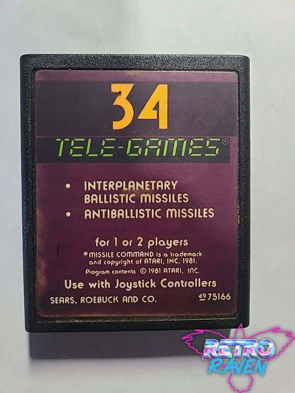 34 Tele-Games Interplanetary Ballistic Missiles - Atari 2600