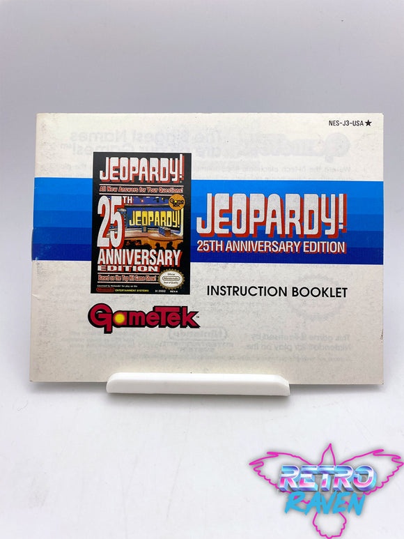 Jeopardy! 25th Anniversary Edition - NES Manual