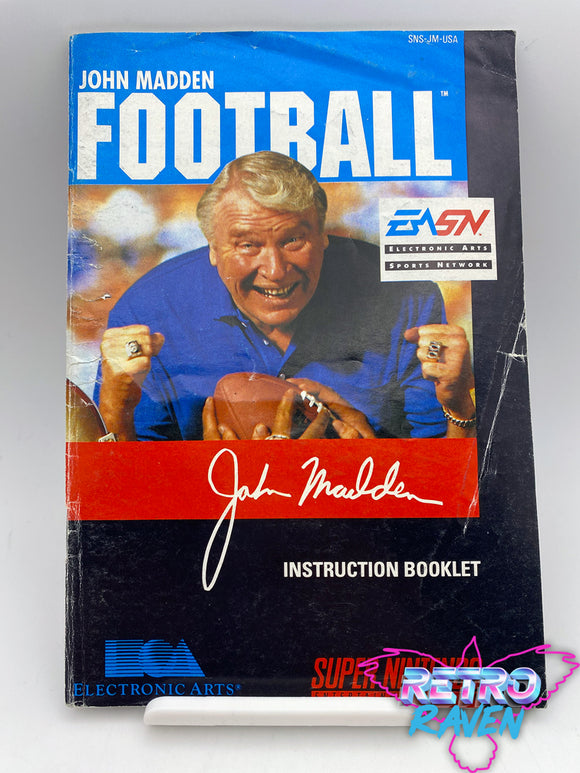 John Madden Football - Super Nintendo Manual