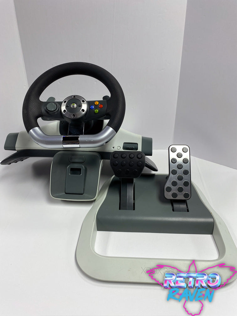 xbox wheel and pedals Mad Catz MC2 Racing Wheel & Pedals for Xbox 360 – Retro Raven Games