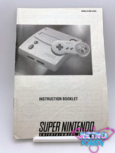 Super Nintendo Jr. Instruction - Super Nintendo Manual