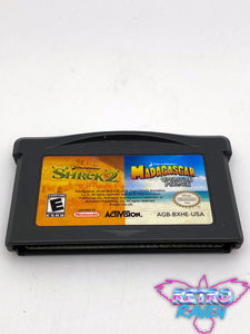 Dreamworks Madagascar: Operation Penguin / Dreamworks Shrek 2  - Game Boy Advance