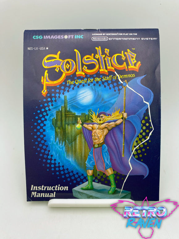 Solstice: The Quest for the Staff of Demnos - NES Manual