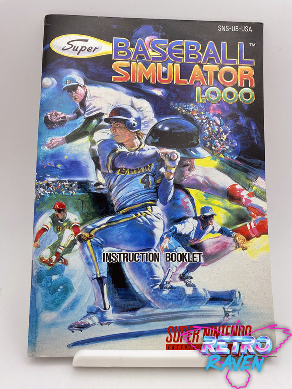 Super Baseball Simulator 1000 - Super Nintendo Manual