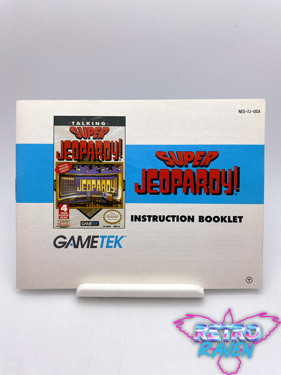 Super Jeopardy - NES Manual