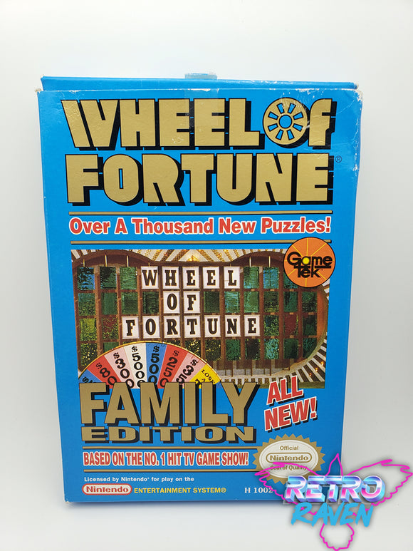 Wheel of Fortune: Family Edition - Nintendo NES - Complete