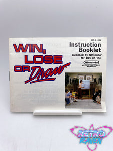 Win, Lose, or Draw - NES Manual