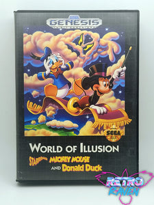 World of Illusion Starring Mickey Mouse and Donald Duck - Sega Genesis