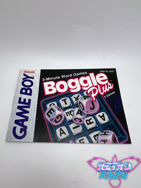 BoggIe Plus - Gameboy Manual