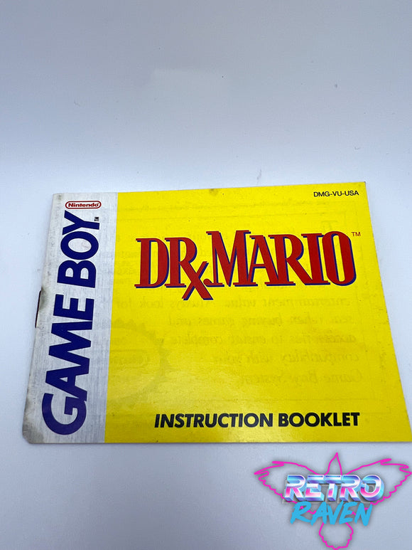 Dr. Mario - Gameboy Manual