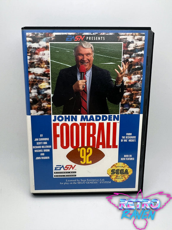 John Madden Football '92 - Sega Genesis-Complete