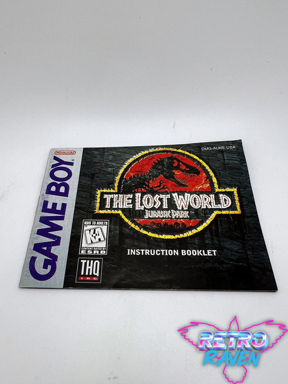 Lost World: Jurassic Park - Gameboy Manual
