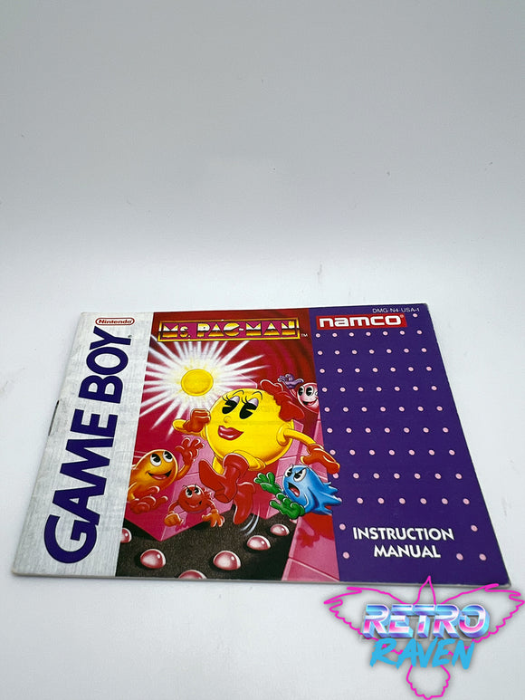 Ms. Pac-Man - Gameboy Manual