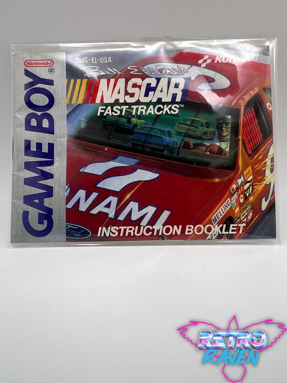 Bill Elliotts Nascar Fast Tracks - Gameboy Manual