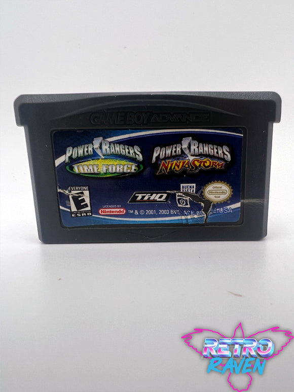 2 Games in 1: Power Rangers: Ninja Storm / Power Rangers: Time Force - Game Boy Advance