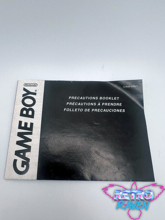 Precautions Booklet - Game Boy Manual