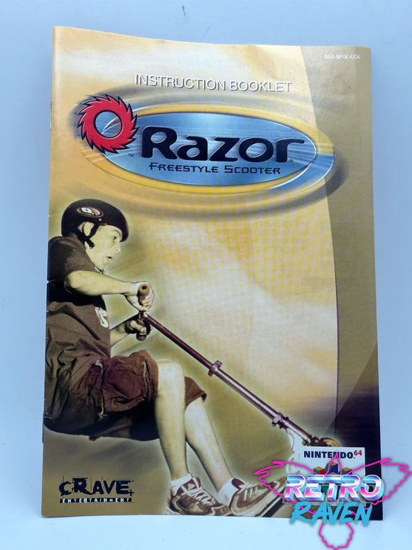 Razor Freestyle Scooter - Nintendo 64 Manual – Retro Raven Games