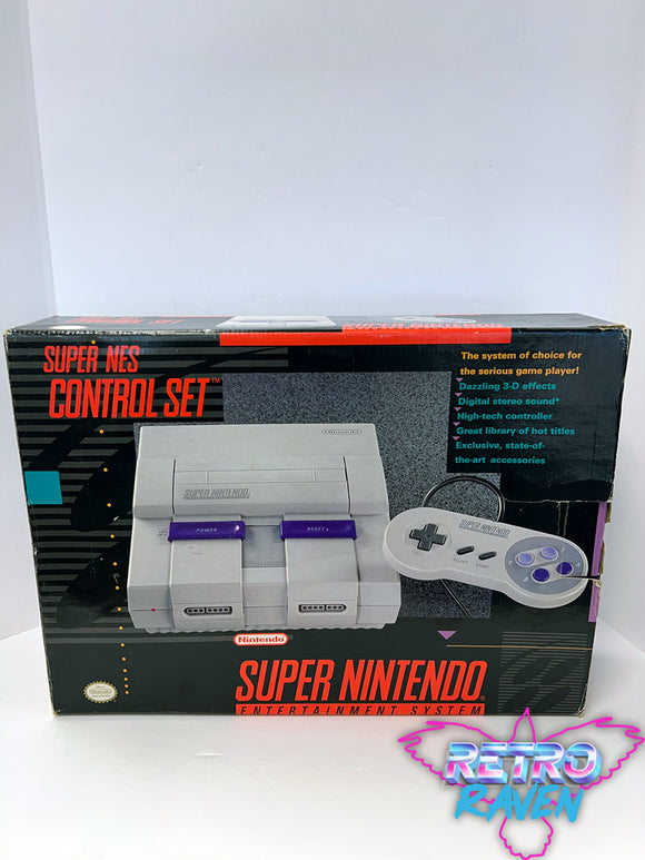 Super Nintendo Console Control Set- Complete