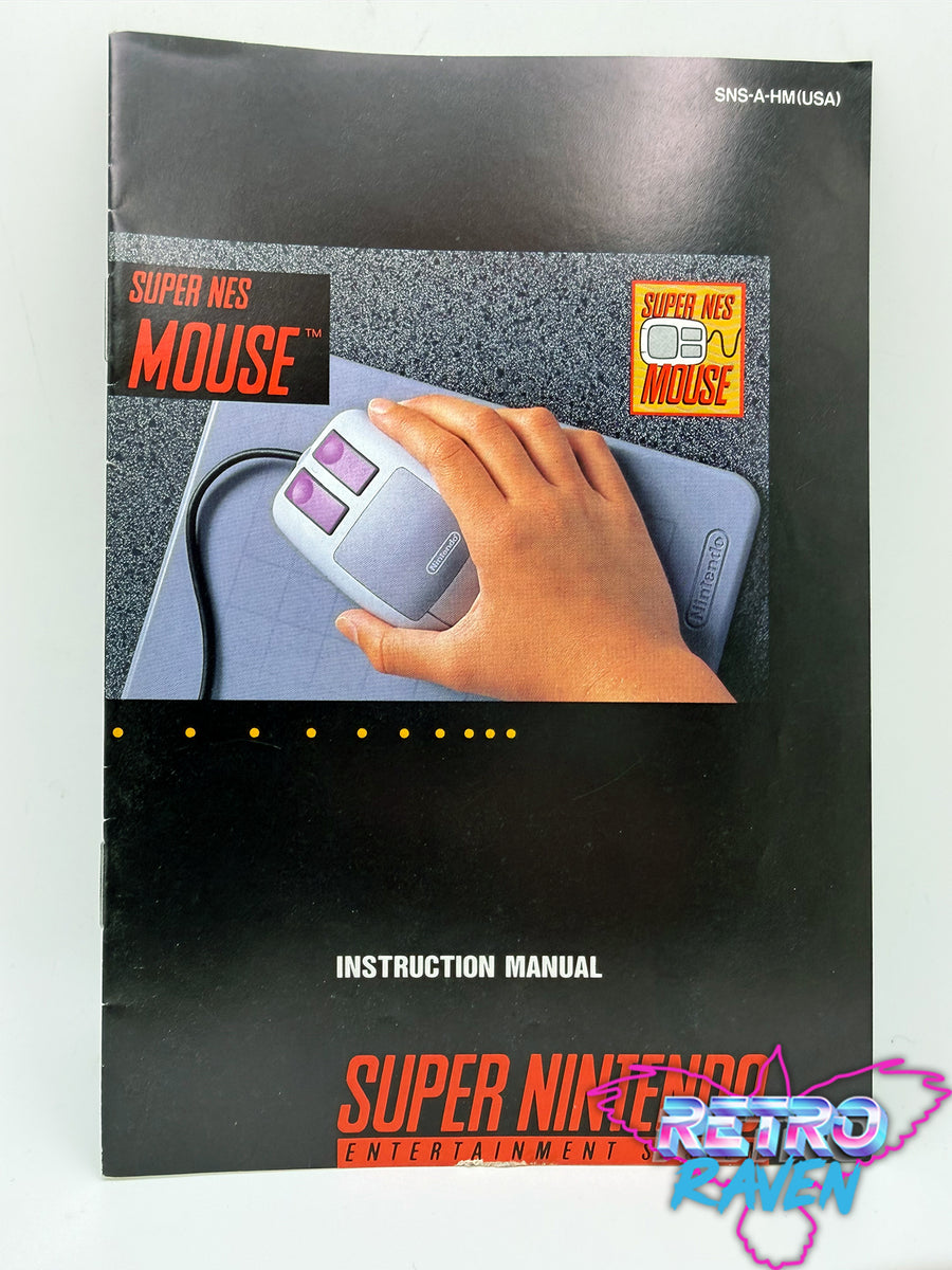 Super Nintendo Mouse - Super Nintendo Manual – Retro Raven Games