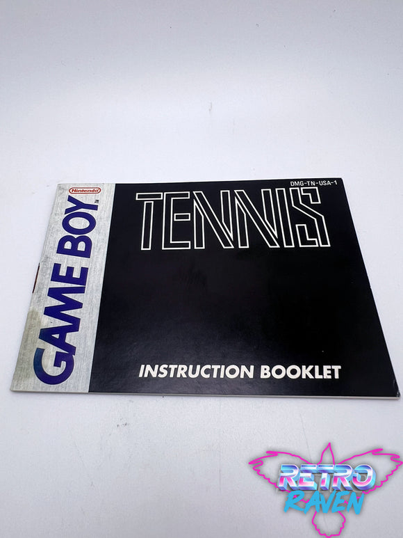 Tennis - Game Boy Manual