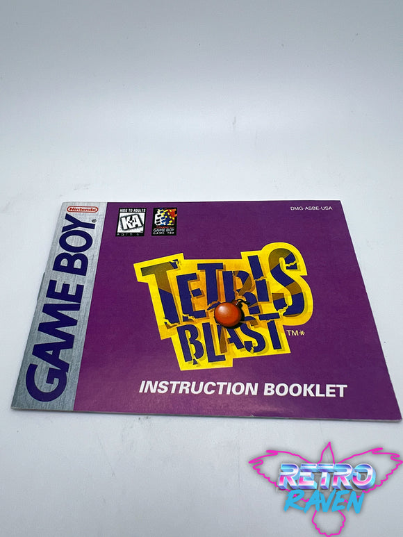 Tetris Blast - Game Boy Manual