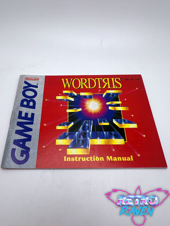 Wordtris - Game Boy Manual