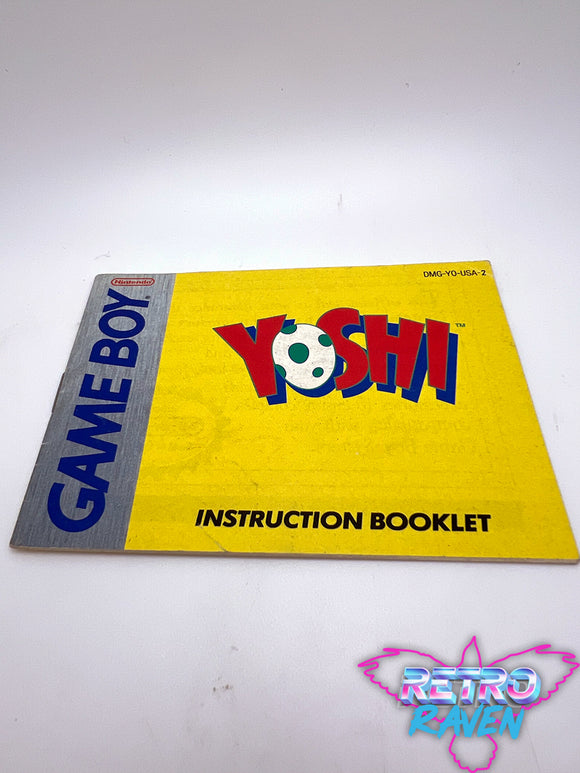 Yoshi - Game Boy Manual