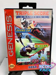 Triple Score: 3 Games In One - Sega Genesis - Complete
