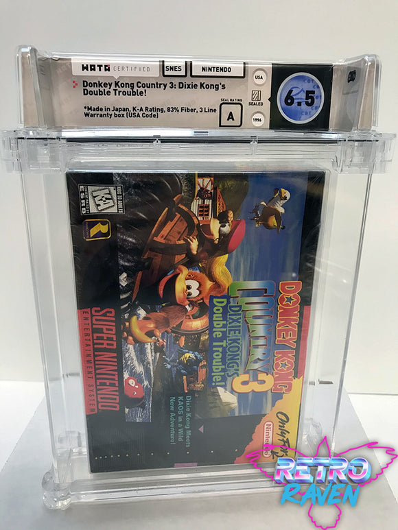 Donkey Kong Country 3: Dixie Kong's Double Trouble! [Wata Graded, 6.5 A Seal]