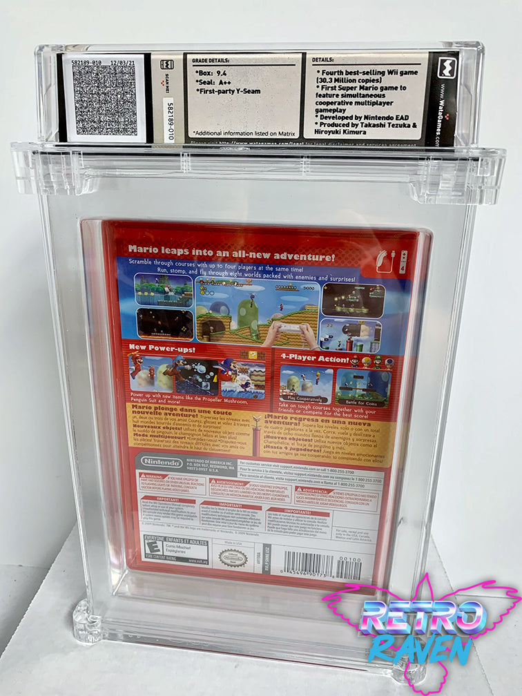 New Super Mario Bros Wii sealed mint deals variant wata vga