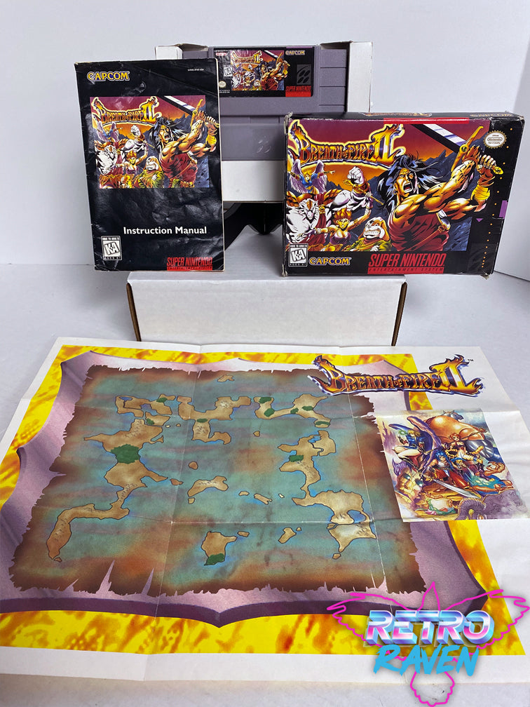 Breath of Fire 2 Instruction Manual for Super store Nintendo