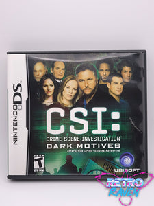 CSI: Crime Scene Investigation - Dark Motives  - Nintendo DS